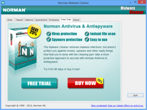 Установка Norman Malware Cleaner 2.08.08